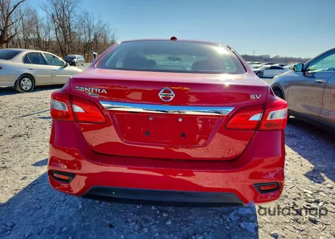 2018 Nissan Sentra S z USA, uszkodzony, nr VIN 3N1AB7APXJL616556
